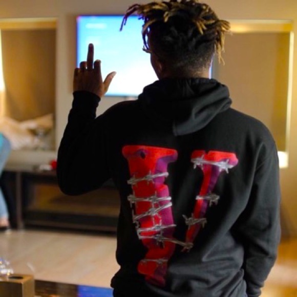 Barbed Wire Juice Wrld V Hoodie 999 WRLD Vlone Barbed Wire Hoodie
